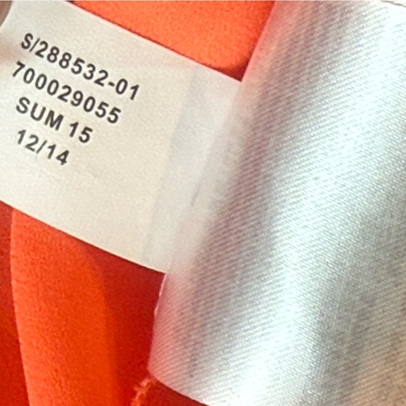 Banana Republic Sleeveless Layered Shift Dress Size 10 | Bright Orange - Picture 15 of 15